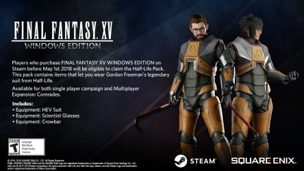 Image d'illustration pour l'article : Final Fantasy XV Windows Edition aura sa démo et va s'associer à Half-Life
