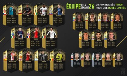 Image d'illustration pour l'article : FIFA 18 dévoile sa Team Of The Week numéro 26 !