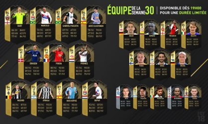 Image d'illustration pour l'article : FIFA 18 dévoile sa Team Of The Week numéro 30 !