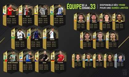 Image d'illustration pour l'article : FIFA 18 dévoile sa Team Of The Week numéro 33 !