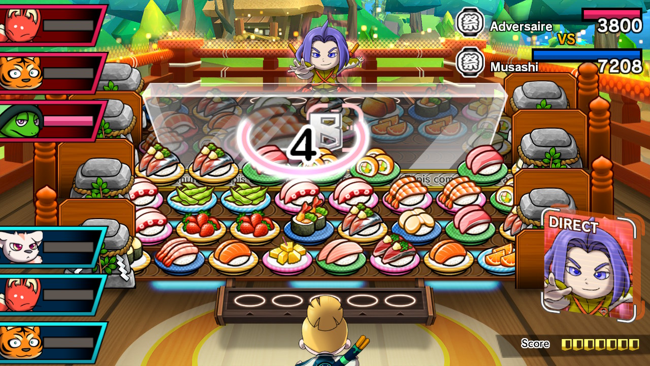 Sushi striker gameplay