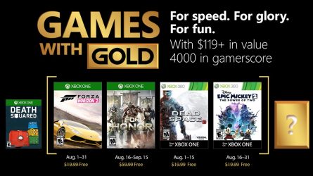 Image d'illustration pour l'article : Games with Gold : Les jeux d'août 2018 dévoilés avec For Honor