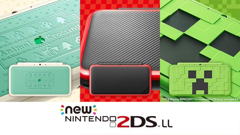 Trois New 2DS XL annoncées (Animal Crossing, Minecraft et Mario Kart 7)