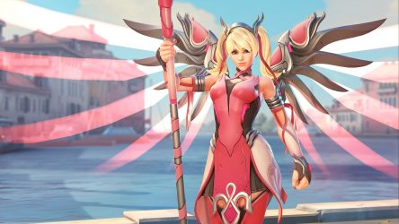 Image d'illustration pour l'article : Overwatch : Blizzard récolte 12,7 millions de dollars pour la recherche contre le cancer du sein avec le skin Ange Rose