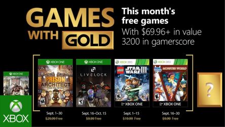 Image d'illustration pour l'article : Games with Gold : Les jeux de septembre 2018 dévoilés avec Prison Architect