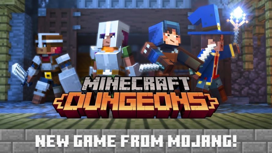 Image d\'illustration pour l\'article : Minecraft Dungeons : Microsoft livre un trailer avec une fenêtre de lancement durant l’X019