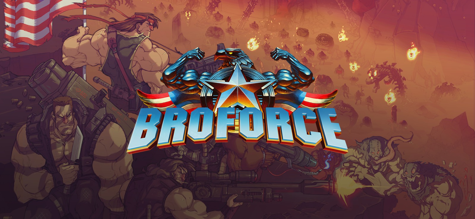 Broforce sort sur Switch avec un trailer plein de testostérones