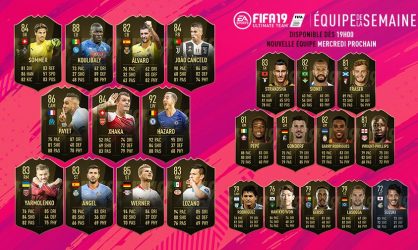 Image d'illustration pour l'article : Récapitulatif de la première Team Of The Week de FIFA 19 !