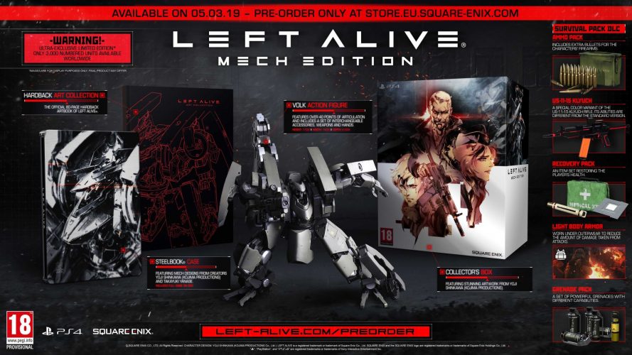 Image d\'illustration pour l\'article : Left Alive dévoile un nouveau trailer et arrivera le 5 mars avec une édition collector