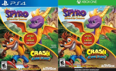 Image d'illustration pour l'article : Une compilation Spyro Reignited Trilogy avec Crash le 13 novembre
