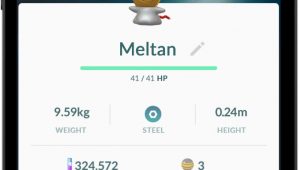 Pokémon let's go : meltan est passé à la salle pour évoluer en melmetal