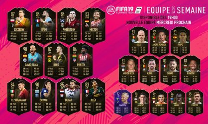 Image d'illustration pour l'article : FIFA 19 dévoile sa Team Of The Week numéro 9