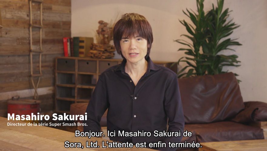Masahiro Sakurai se livre sur Super Smash Bros Ultimate