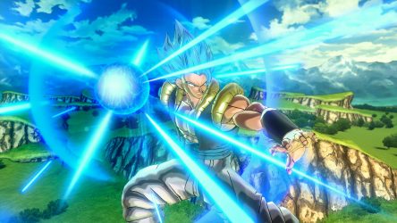 Image d'illustration pour l'article : Dragon Ball Xenoverse 2 illustre Gogeta Super Saiyan Blue