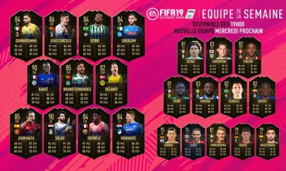 Image d'illustration pour l'article : FIFA 19 dévoile sa Team Of The Week numéro 13