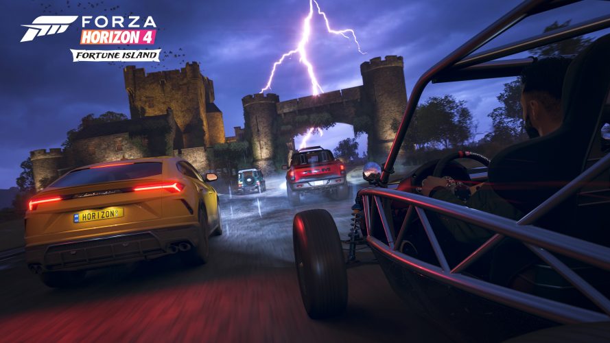 Image d\'illustration pour l\'article : Forza Horizon 4 : On dévale les pentes de Fortune Island sous la foudre, en vidéo