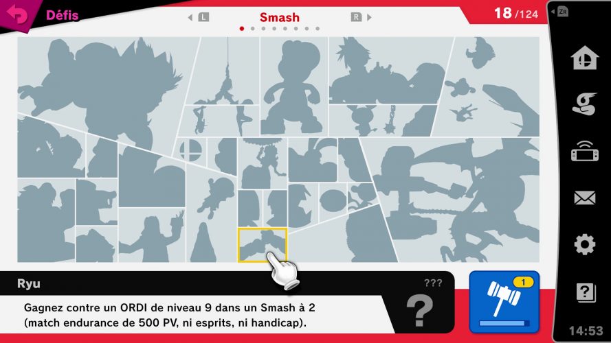 Super Smash Bros Ultimate - Guide des défis - Smash