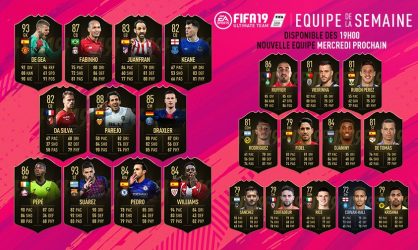 Image d'illustration pour l'article : FIFA 19 dévoile sa Team Of The Week numéro 18