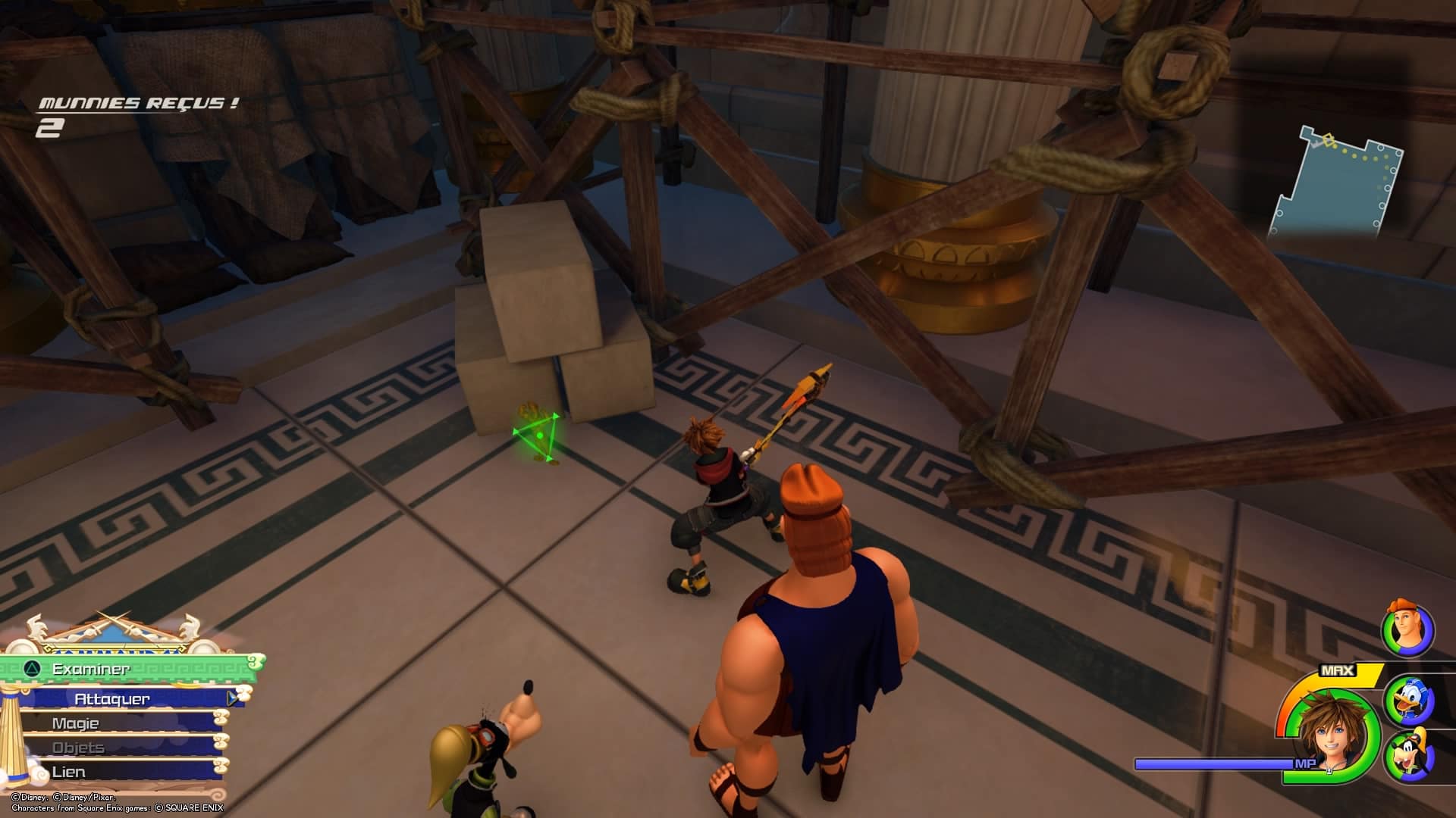 Emplacement statuettes Hercule Kingdom Hearts III Guide