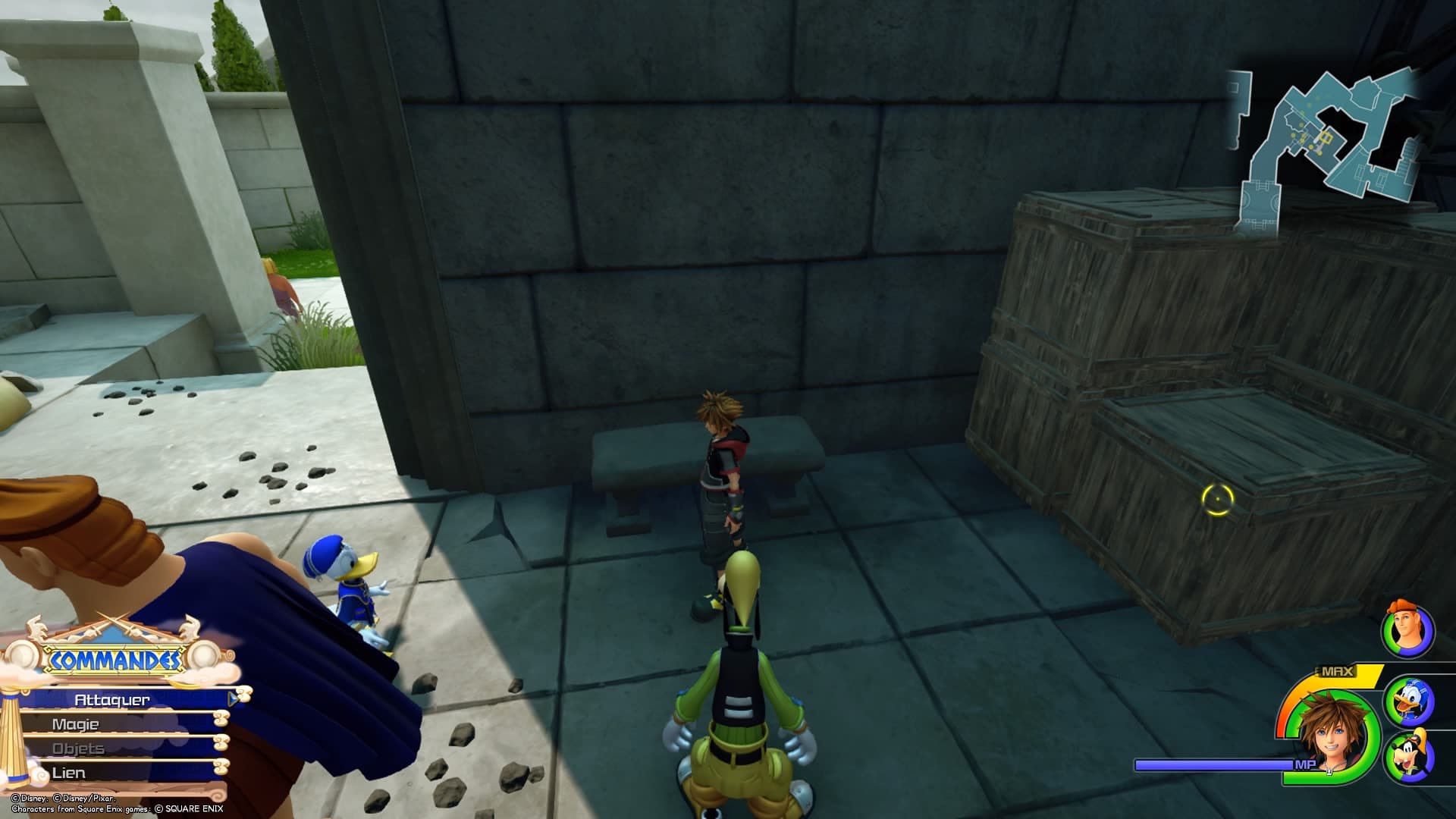 Emplacement statuettes Hercule Kingdom Hearts III Guide