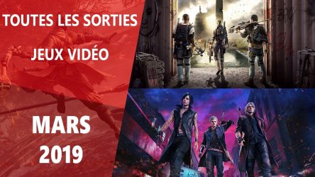 Image d'illustration pour l'article : Calendrier des sorties jeux vidéo mars 2019
