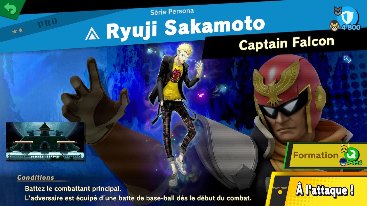 Guide super smash bros ultimate - les esprits supplémentaires persona 5 - ryuji sakamoto