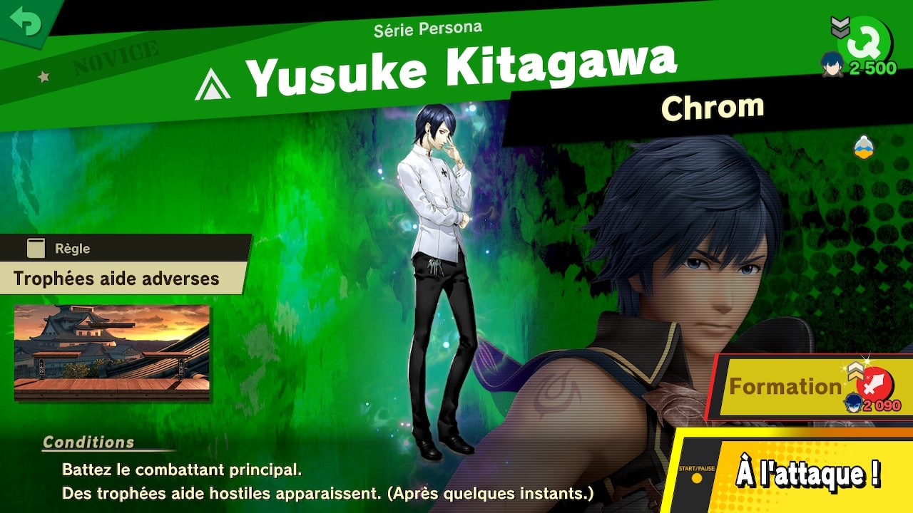 Guide super smash bros ultimate - les esprits supplémentaires persona 5 - yusuke kitagawa