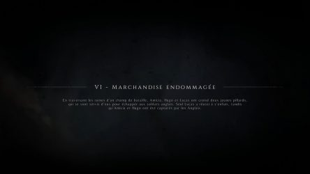 Image d'illustration pour l'article : Chapitre 6 : Marchandise endommagée - A Plague Tale : Innocence