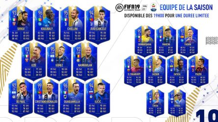 Image d'illustration pour l'article : FIFA 19 dévoile sa Team Of The Season pour la Serie A