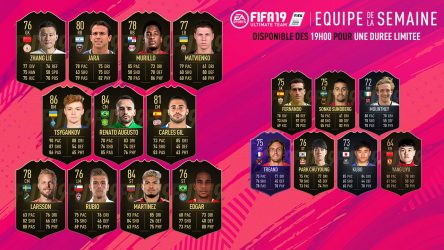 Image d'illustration pour l'article : FIFA 19 dévoile sa Team Of The Week numéro 38