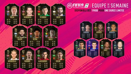Image d'illustration pour l'article : FIFA 19 dévoile sa Team Of The Week numéro 41