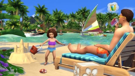 Image d'illustration pour l'article : Les Sims 4 : Îles Paradisiaques arrive sur console de salon
