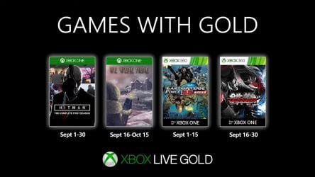 Image d'illustration pour l'article : Games with Gold : Les jeux de septembre 2019 avec Hitman et Tekken Tag Tournament 2