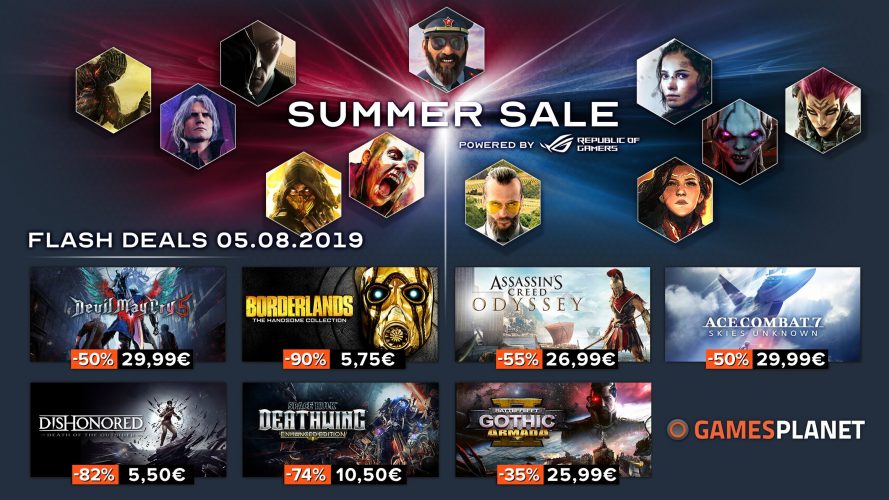 Gamesplanet lance ses soldes d'été, 1900 jeux jusqu'à -90%