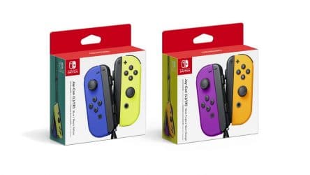 Image d'illustration pour l'article : Les nouvelles paires de Joy-Con Bleue/Jaune et Violet/Orange en précommande