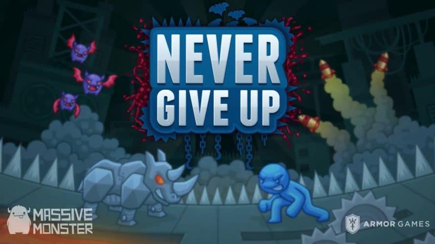 Image d\'illustration pour l\'article : Never Give Up : le jeu de plateforme hardcore débarque le 13 août