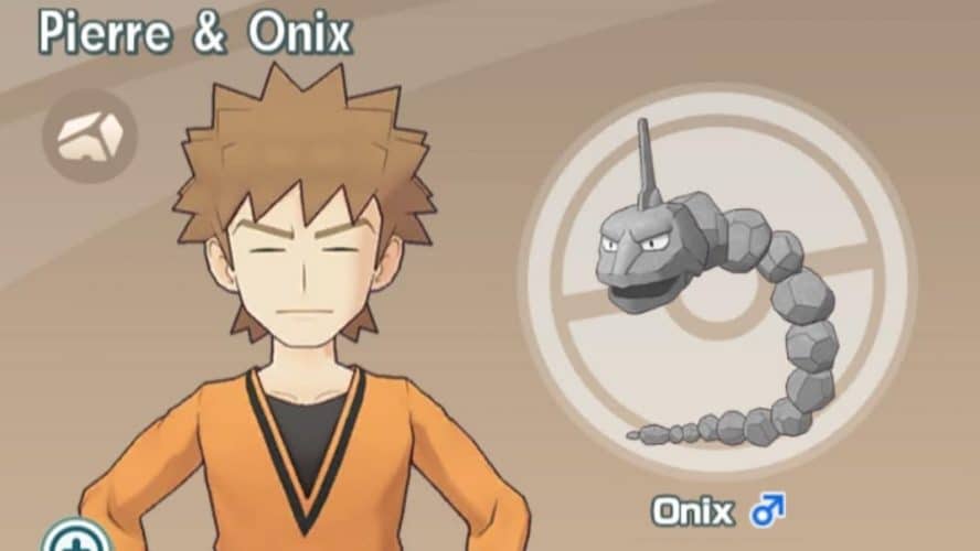 Pokémon masters pierre onix