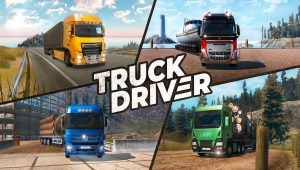 Truck driver illustration camion simulation