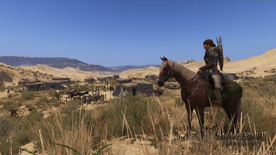 Mount & Blade 2 : Bannerlord cheval personnage herbe
