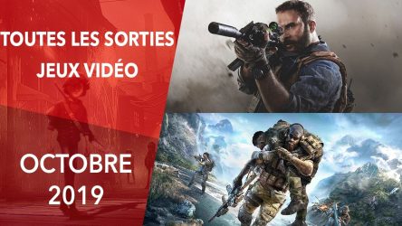 Image d'illustration pour l'article : Calendrier des sorties jeux vidéo octobre 2019