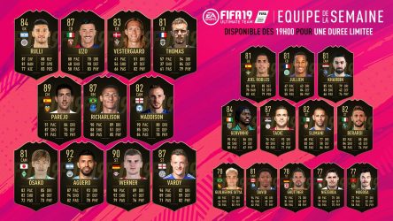 Image d'illustration pour l'article : FIFA 19 dévoile sa Team Of The Week numéro 45