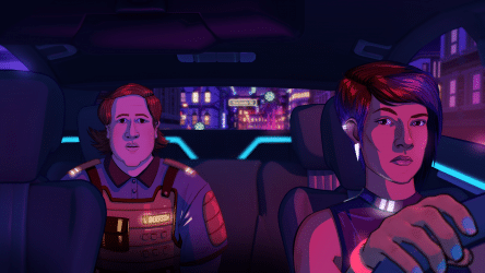 Image d'illustration pour l'article : Neo Cab, jeu indé futuriste, va passer la première début octobre