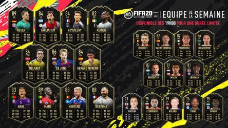Image d'illustration pour l'article : La première Team Of The Week de FIFA 20 vient d'arriver