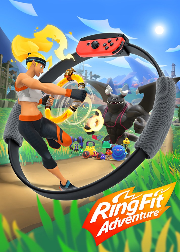 Ring Fit Adventure Jeu Switch Cover Art Jaquette
