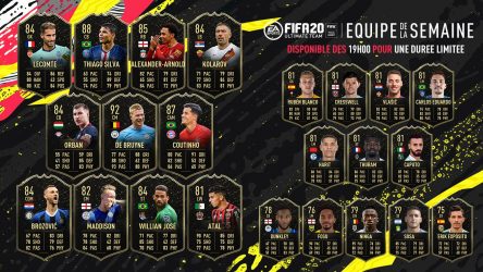 Image d'illustration pour l'article : FIFA 20 dévoile sa deuxième Team Of The Week