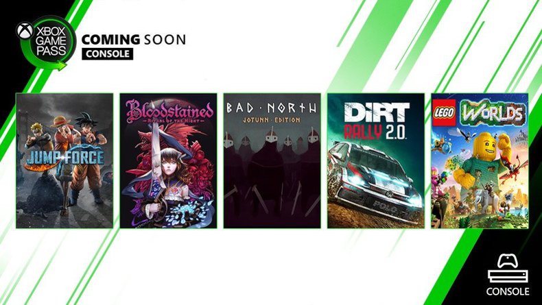 Xbox game pass jump force bloodstained dirt rally 2. 0