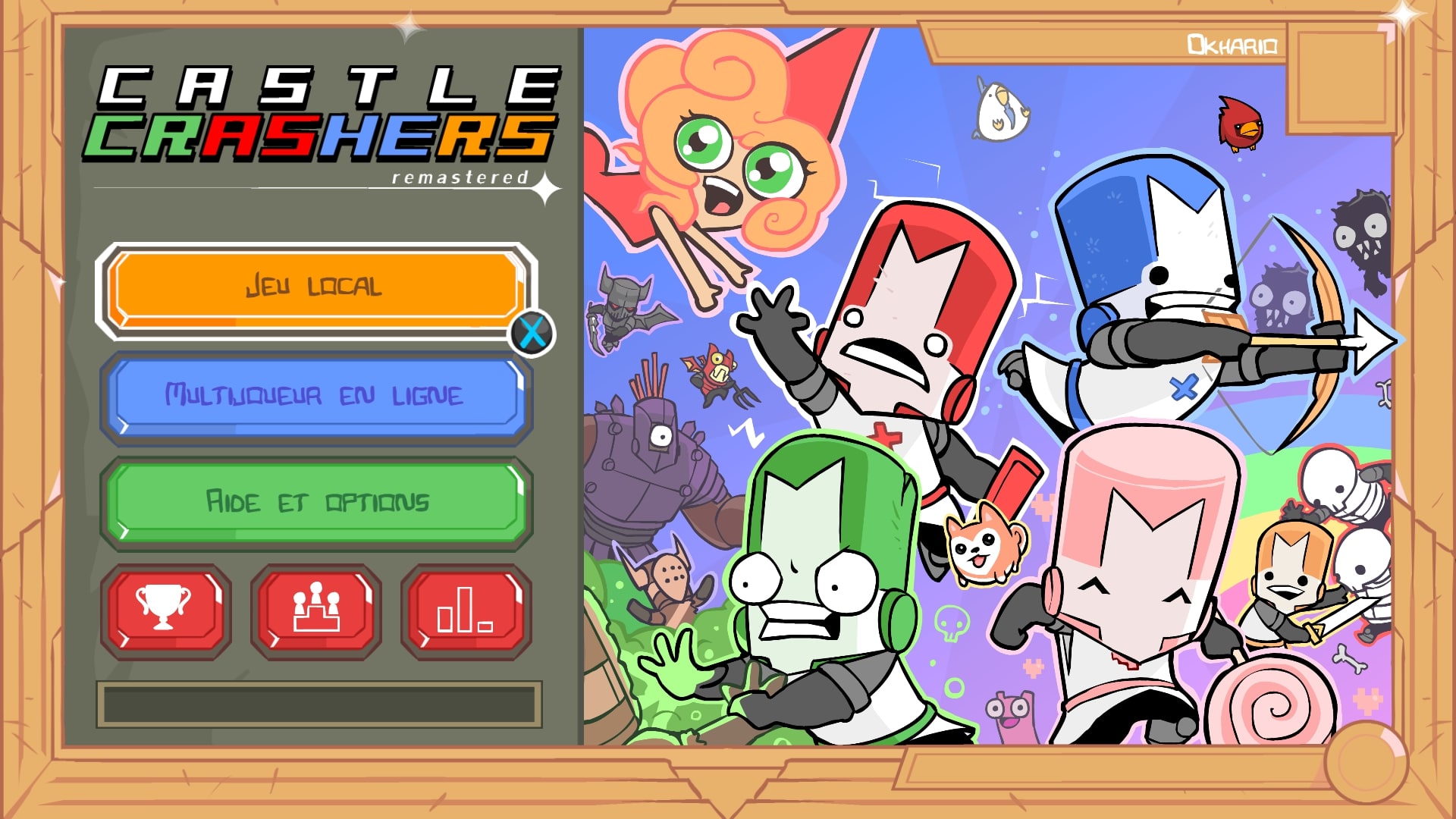 castle crashers remastered menu