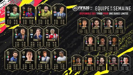 Image d'illustration pour l'article : FIFA 20 dévoile sa Team Of The Week numéro 4