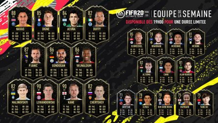 Image d'illustration pour l'article : FIFA 20 dévoile sa Team Of The Week numéro 5
