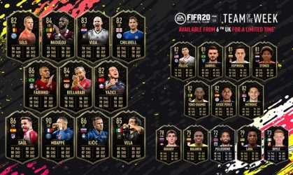Image d'illustration pour l'article : FIFA 20 dévoile sa Team Of The Week numéro 7